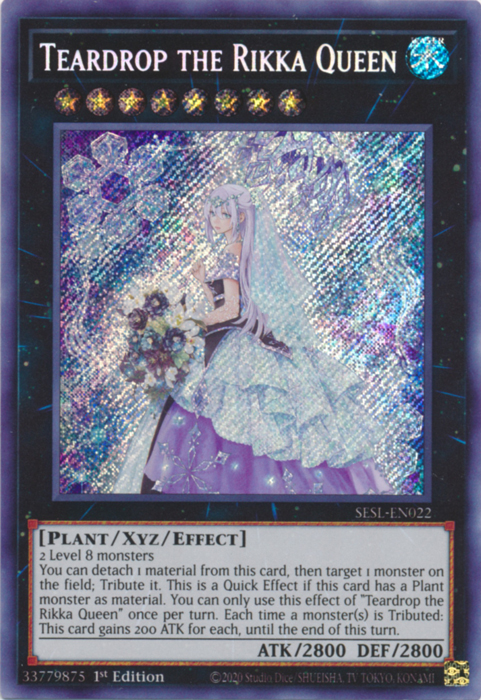 Teardrop the Rikka Queen [SESL-EN022] Secret Rare | Arkham Games and Comics