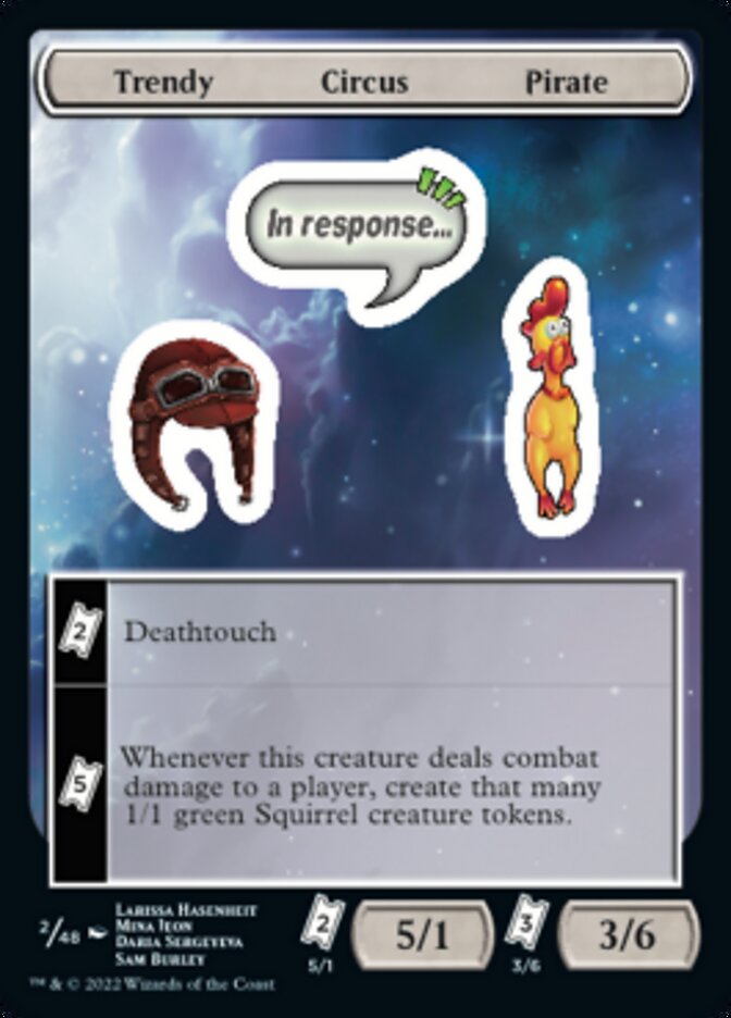 Trendy Circus Pirate [Unfinity Stickers] | Arkham Games and Comics
