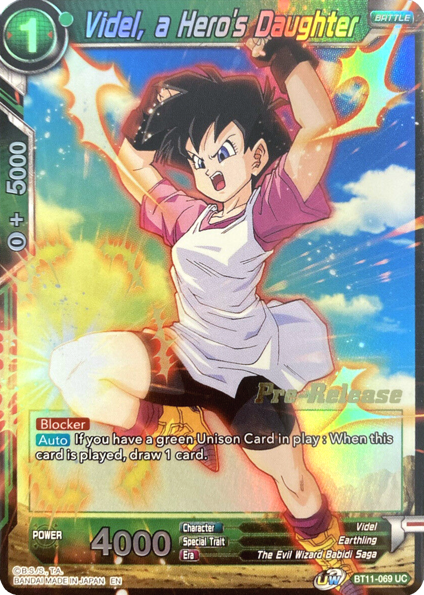 Videl, a Hero's Daughter (BT11-069) [Vermilion Bloodline Prerelease Promos] | Arkham Games and Comics