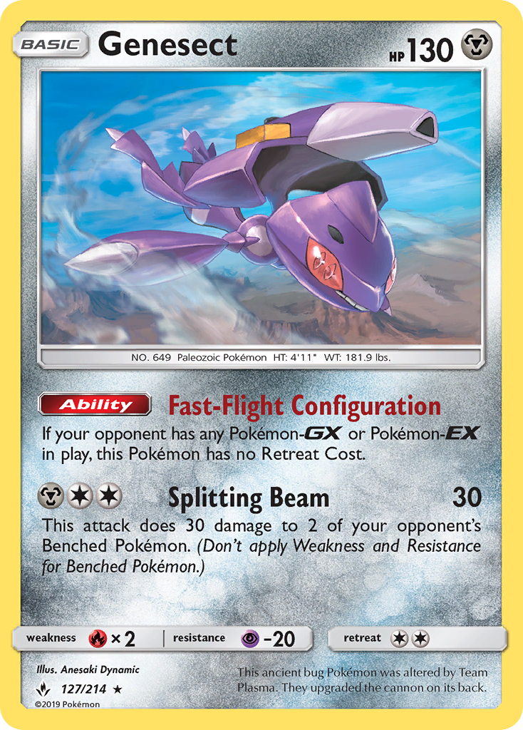 Genesect (127/214) [Sun & Moon: Unbroken Bonds] | Arkham Games and Comics