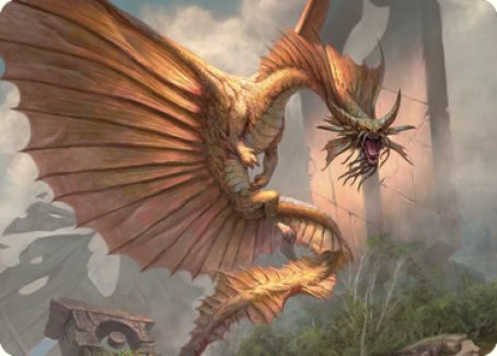 Ancient Gold Dragon Art Card (28) [Commander Legends: Battle for Baldur's Gate Art Series] | Arkham Games and Comics