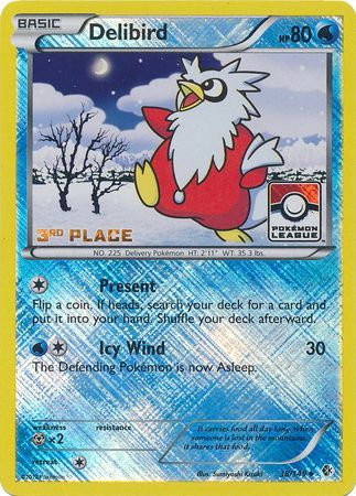 Delibird (38/149) (League Promo 3rd Place) [Black & White: Boundaries Crossed] | Arkham Games and Comics