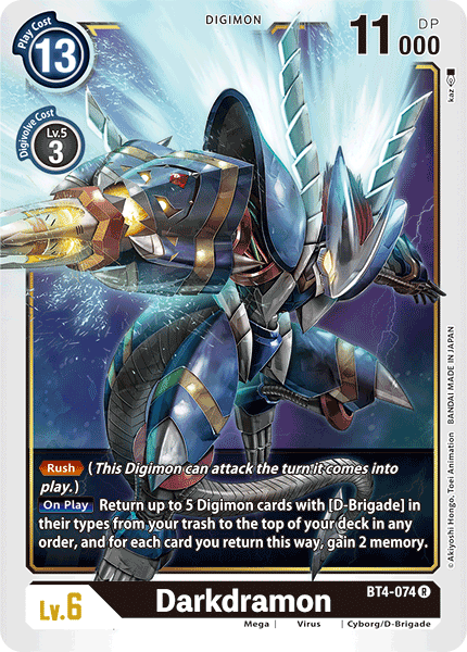 Darkdramon [BT4-074] [Great Legend] | Arkham Games and Comics