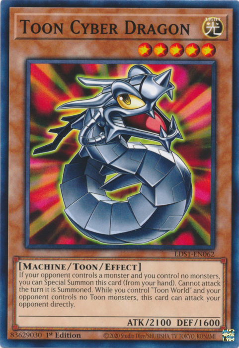 Toon Cyber Dragon [LDS1-EN062] Common | Arkham Games and Comics