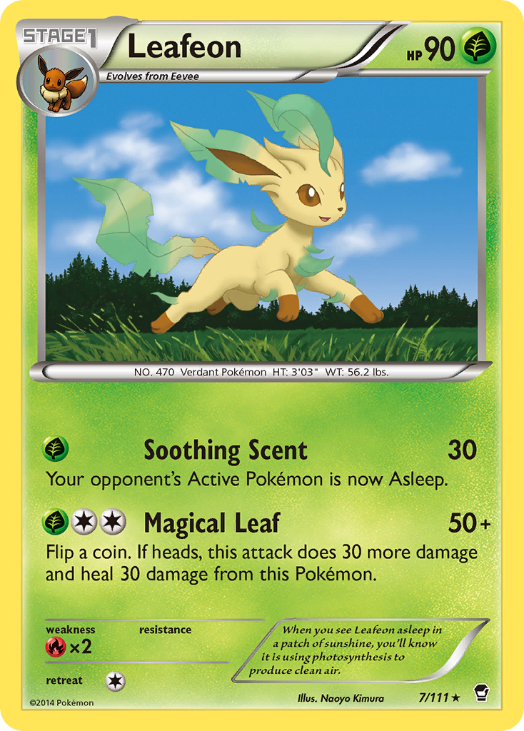 Leafeon (7/111) [XY: Furious Fists] | Arkham Games and Comics