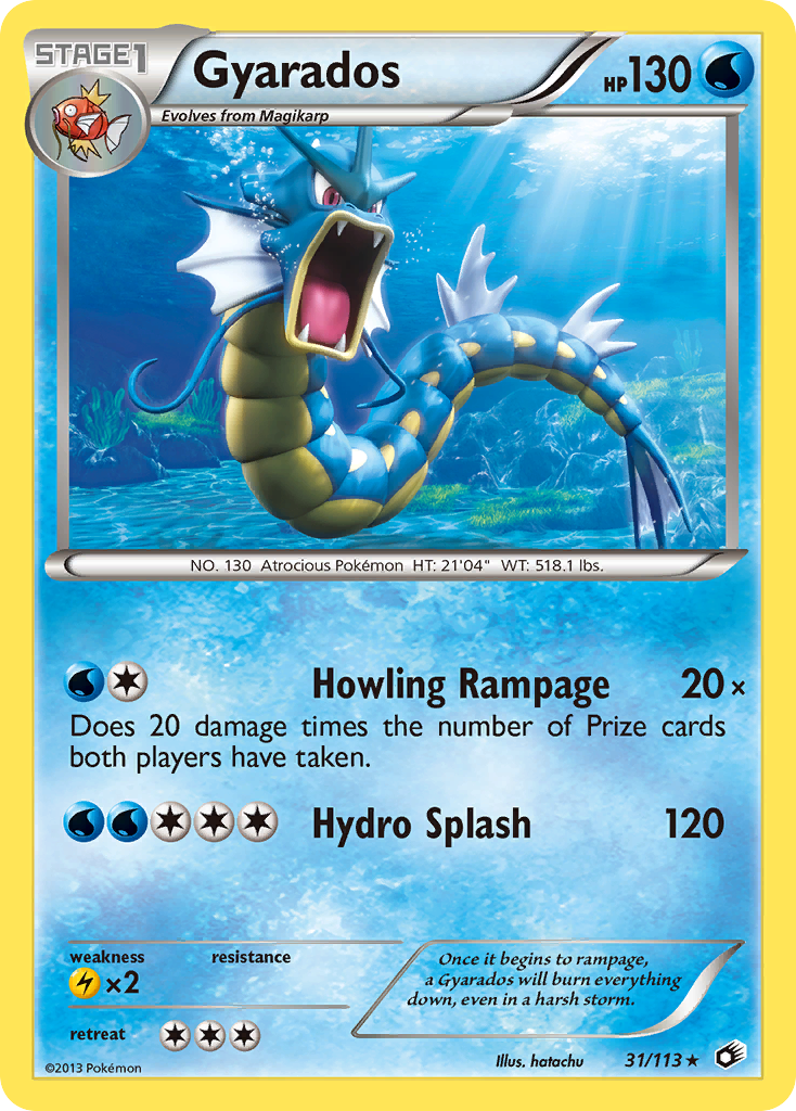 Gyarados (31/113) [Black & White: Legendary Treasures] | Arkham Games and Comics