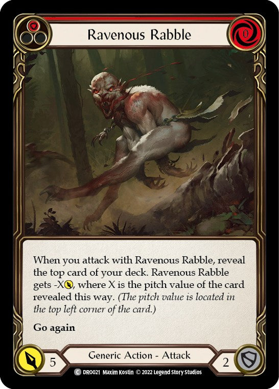 Ravenous Rabble [DRO021] (Uprising Dromai Blitz Deck) | Arkham Games and Comics