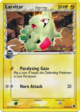 Larvitar (52/101) (Delta Species) (Stamped) [EX: Dragon Frontiers] | Arkham Games and Comics