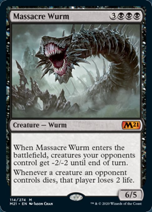 Massacre Wurm [Core Set 2021] | Arkham Games and Comics