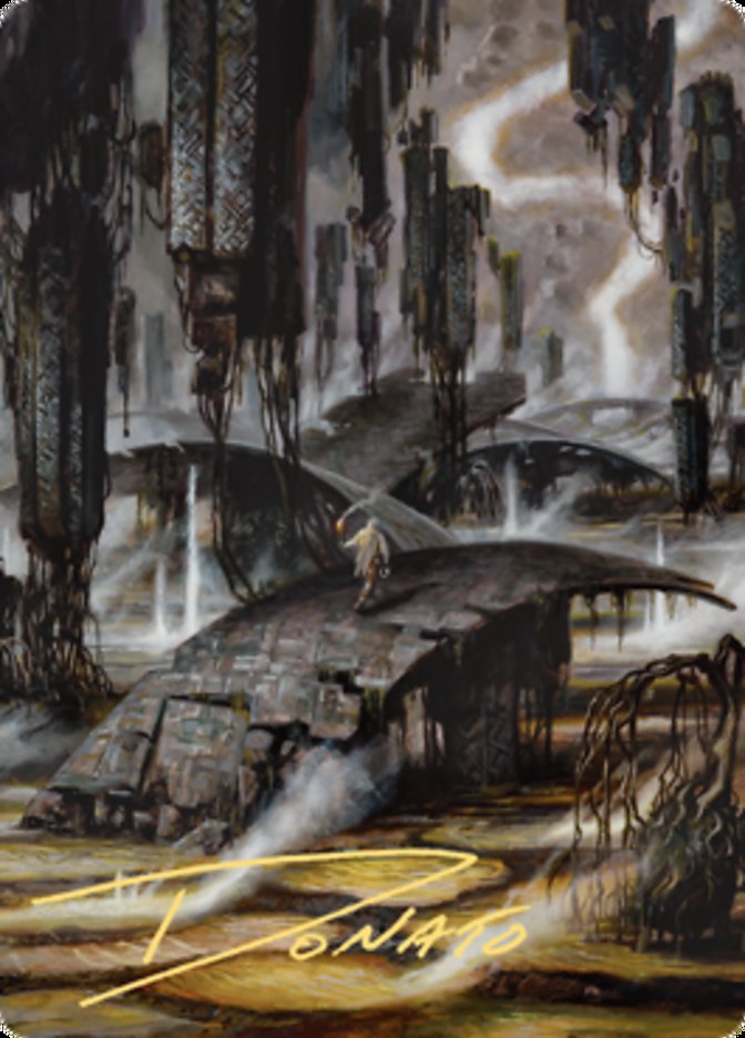 Grimclimb Pathway Art Card (Gold-Stamped Signature) [Zendikar Rising Art Series] | Arkham Games and Comics