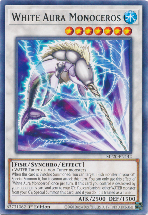 White Aura Monoceros [MP20-EN142] Rare | Arkham Games and Comics