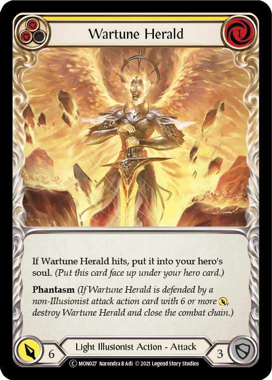 Wartune Herald (Yellow) [U-MON027] (Monarch Unlimited)  Unlimited Normal | Arkham Games and Comics
