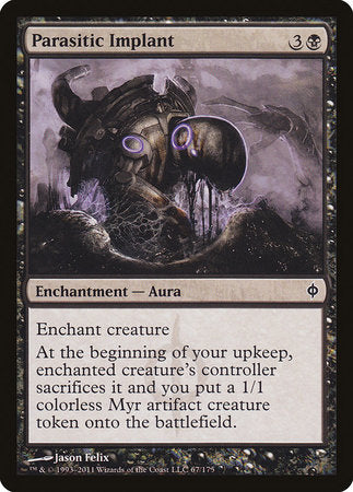 Parasitic Implant [New Phyrexia] | Arkham Games and Comics