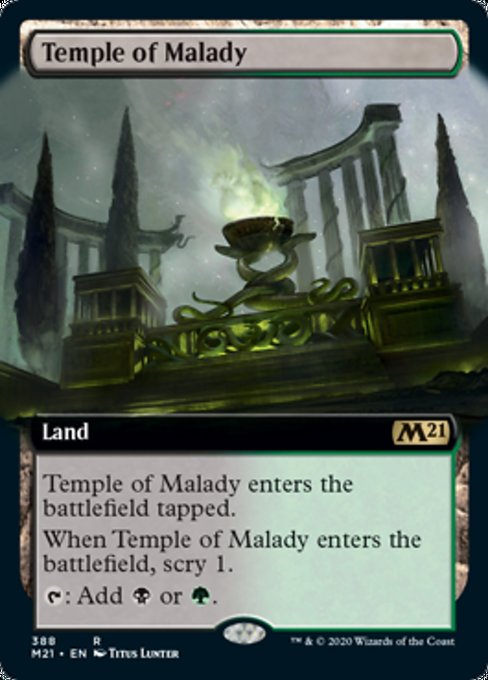 Temple of Malady (Extended Art) [Core Set 2021] | Arkham Games and Comics