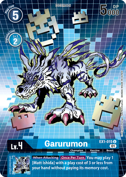 Garurumon [EX1-015] (Alternate Art) [Classic Collection] | Arkham Games and Comics