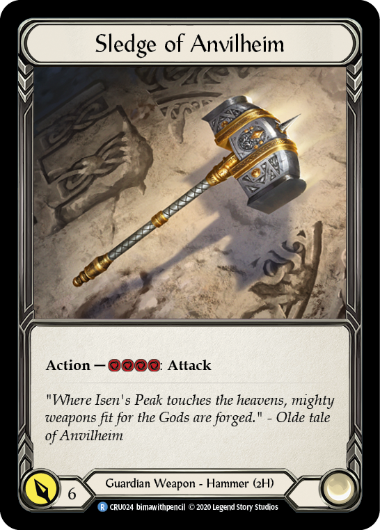 Sledge of Anvilheim [CRU024] (Crucible of War)  1st Edition Cold Foil | Arkham Games and Comics