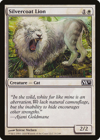 Silvercoat Lion [Magic 2011] | Arkham Games and Comics