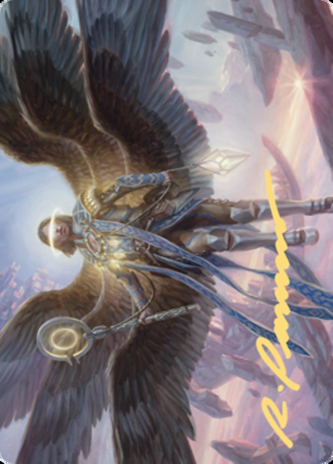 Angel of Destiny Art Card (Gold-Stamped Signature) [Zendikar Rising Art Series] | Arkham Games and Comics