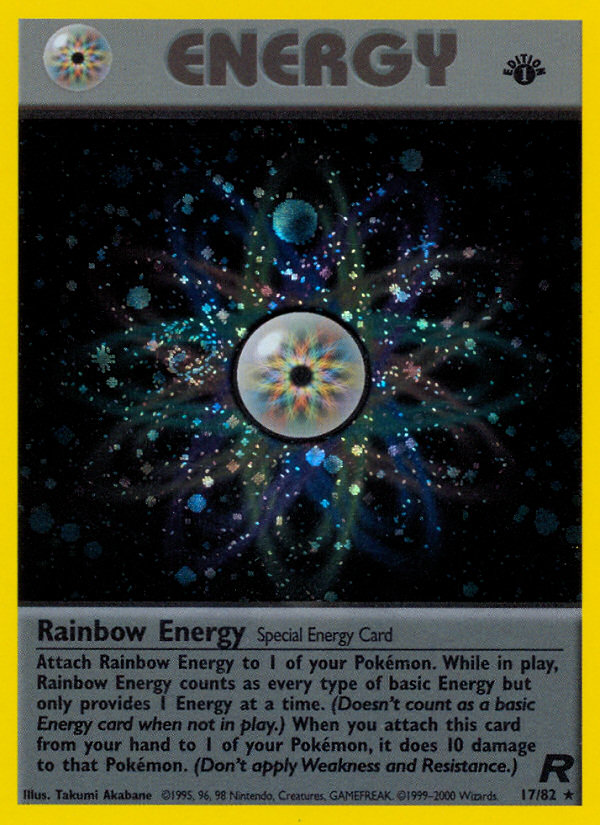 Rainbow Energy (17/82) [Team Rocket 1st Edition] | Arkham Games and Comics