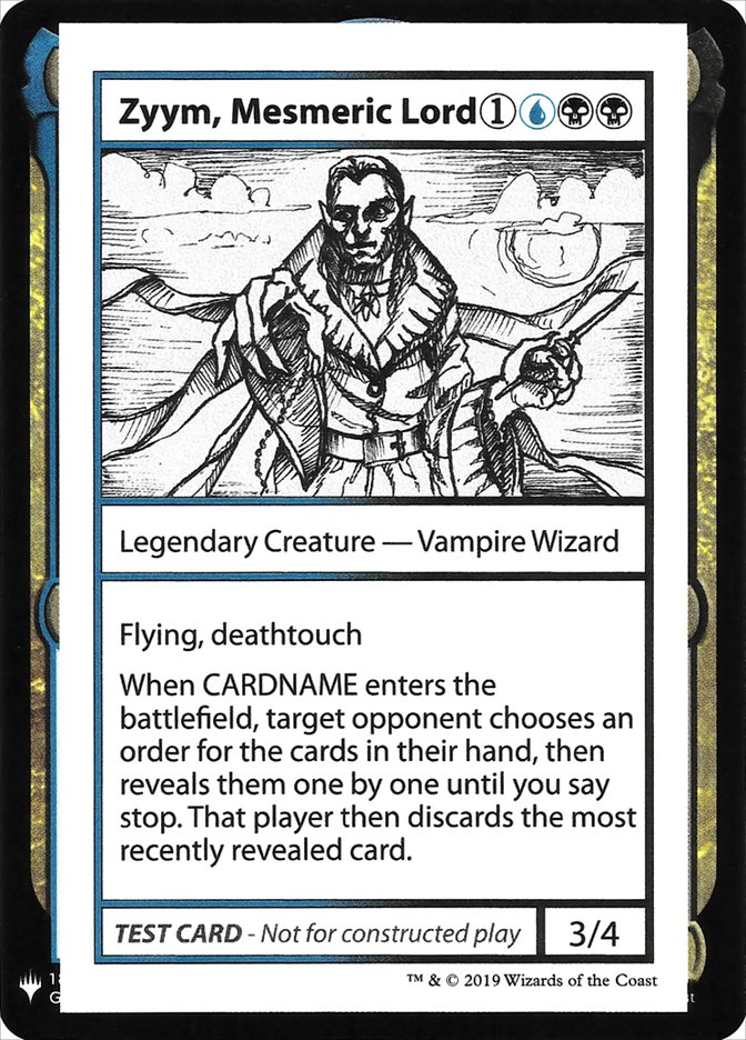 Zyym, Mesmeric Lord [Mystery Booster Playtest Cards] | Arkham Games and Comics