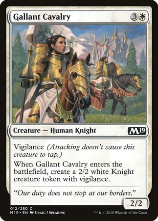 Gallant Cavalry [Core Set 2019] | Arkham Games and Comics