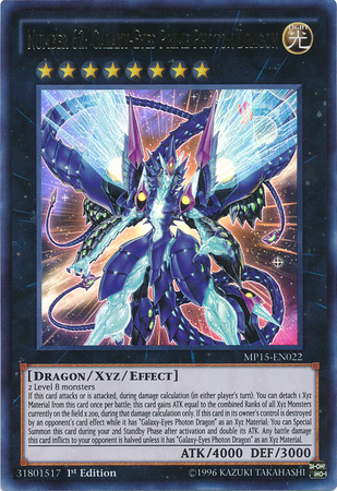 Number 62: Galaxy-Eyes Prime Photon Dragon [MP15-EN022] Ultra Rare | Arkham Games and Comics