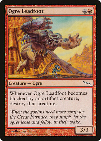 Ogre Leadfoot [Mirrodin] | Arkham Games and Comics