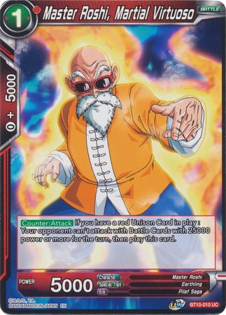 Master Roshi, Martial Virtuoso (BT10-010) [Rise of the Unison Warrior 2nd Edition] | Arkham Games and Comics