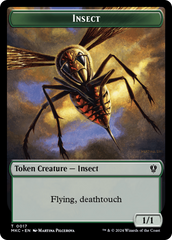 Clue // Insect (0017) Double-Sided Token [Murders at Karlov Manor Commander Tokens] | Arkham Games and Comics