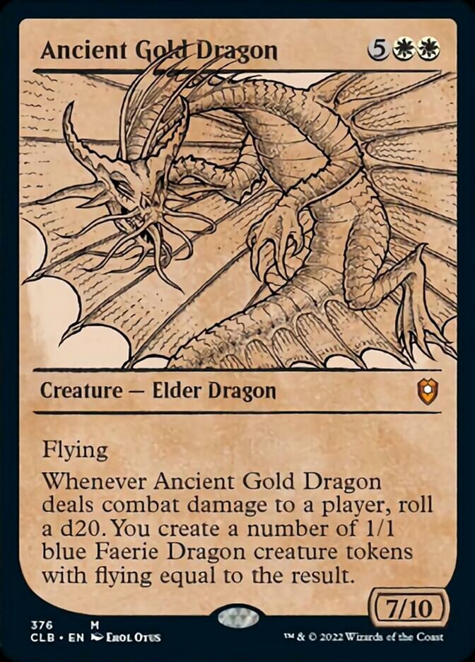 Ancient Gold Dragon (Showcase) [Commander Legends: Battle for Baldur's Gate] | Arkham Games and Comics