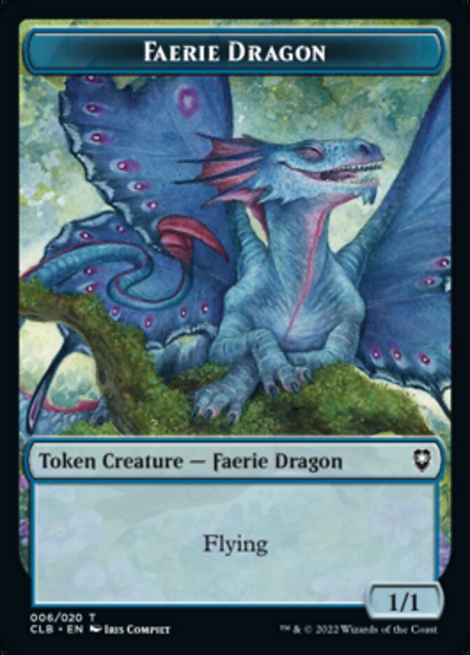 Faerie Dragon Token [Commander Legends: Battle for Baldur's Gate Tokens] | Arkham Games and Comics