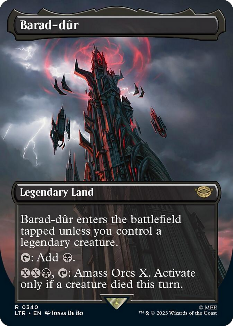 Barad-dur (Borderless Alternate Art) (340) [The Lord of the Rings: Tales of Middle-Earth] | Arkham Games and Comics