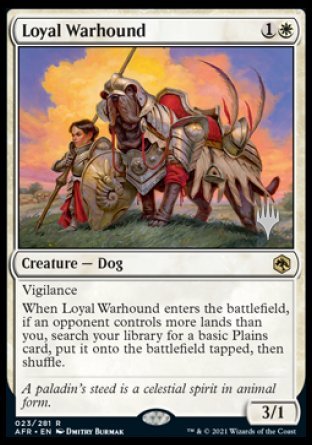 Loyal Warhound (Promo Pack) [Dungeons & Dragons: Adventures in the Forgotten Realms Promos] | Arkham Games and Comics