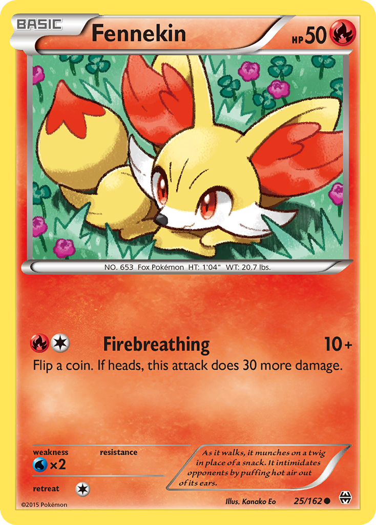 Fennekin (25/162) [XY: BREAKthrough] | Arkham Games and Comics