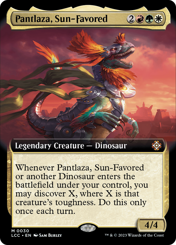 Pantlaza, Sun-Favored (Extended Art) [The Lost Caverns of Ixalan Commander] | Arkham Games and Comics