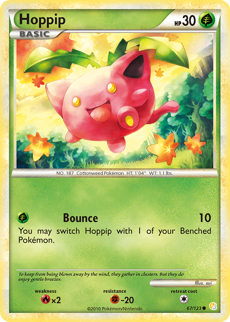 Hoppip (67/123) [HeartGold & SoulSilver: Base Set] | Arkham Games and Comics