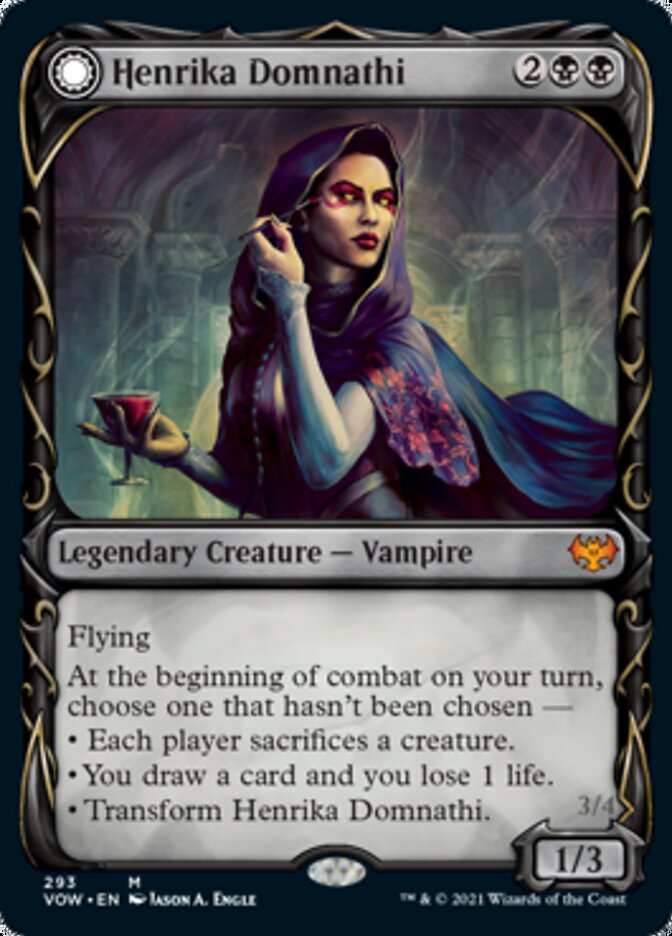 Henrika Domnathi // Henrika, Infernal Seer (Showcase Fang Frame) [Innistrad: Crimson Vow] | Arkham Games and Comics