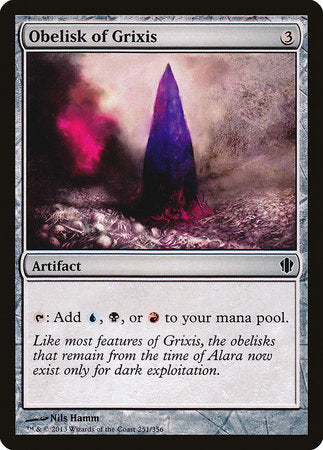 Obelisk of Grixis [Commander 2013] | Arkham Games and Comics