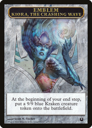 Emblem - Kiora, the Crashing Wave [Born of the Gods Tokens] | Arkham Games and Comics