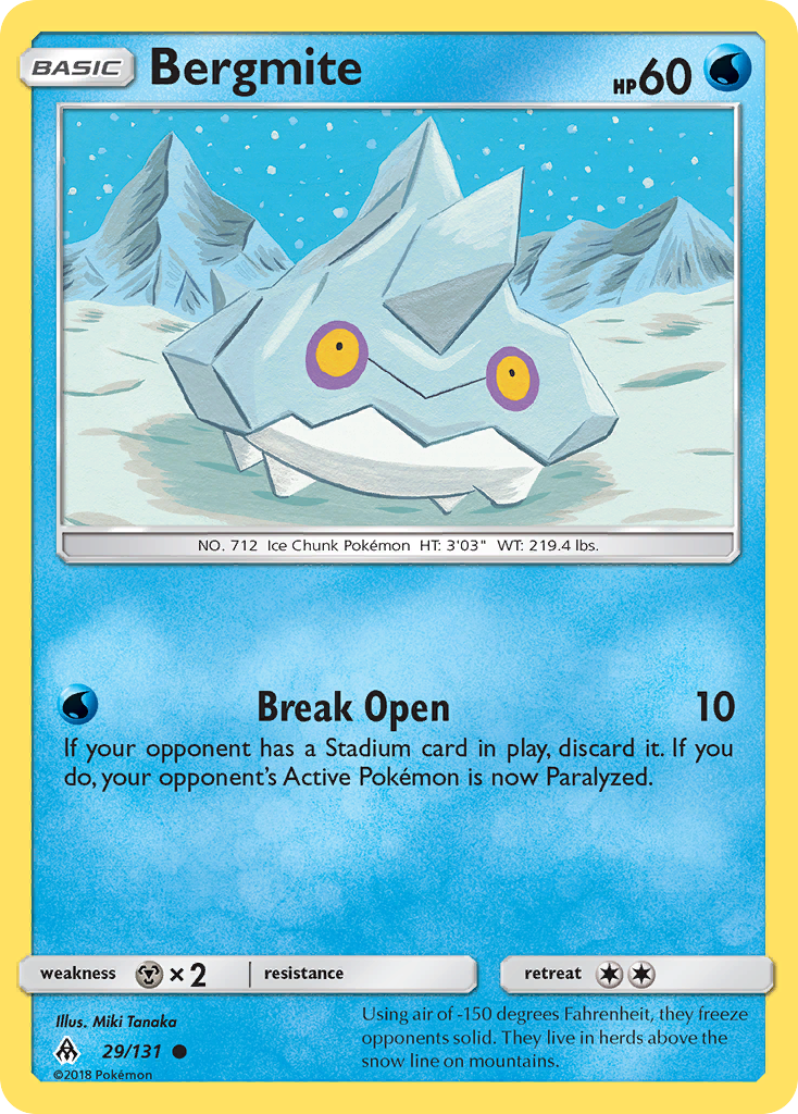 Bergmite (29/131) [Sun & Moon: Forbidden Light] | Arkham Games and Comics