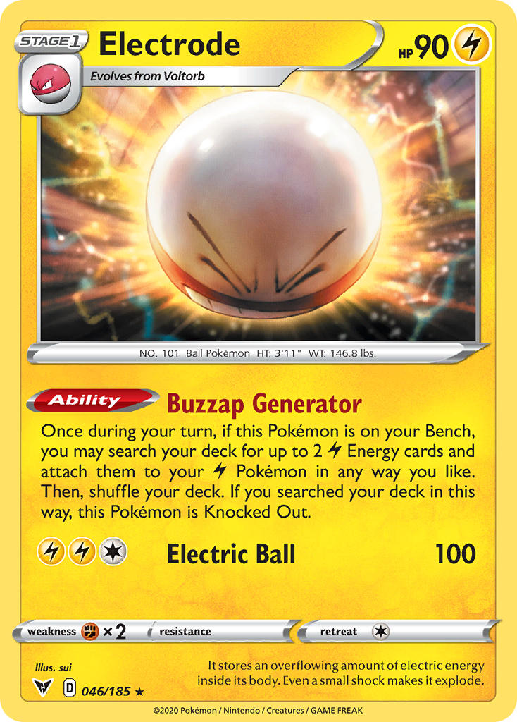 Electrode (046/185) [Sword & Shield: Vivid Voltage] | Arkham Games and Comics