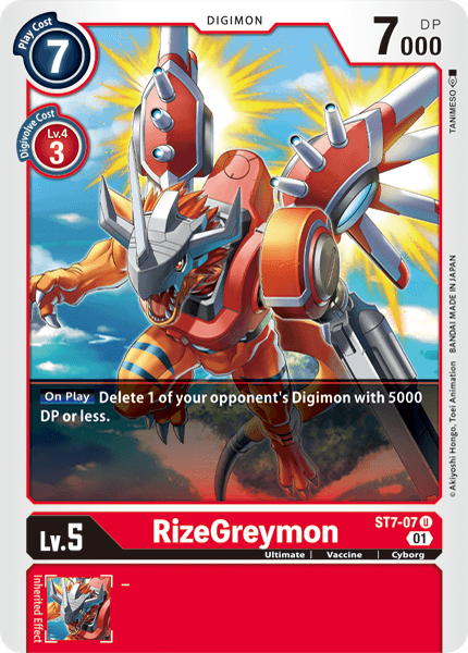 RizeGreymon [ST7-07] [Starter Deck: Gallantmon] | Arkham Games and Comics