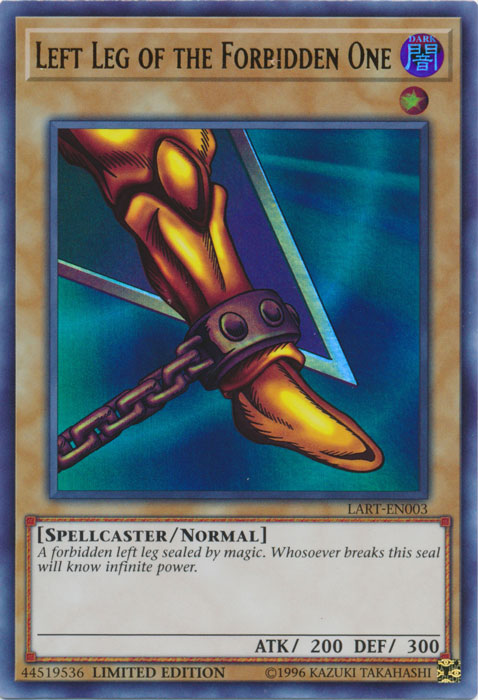 Left Leg of the Forbidden One [LART-EN003] Ultra Rare | Arkham Games and Comics