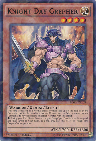 Knight Day Grepher [BP03-EN109] Shatterfoil Rare | Arkham Games and Comics