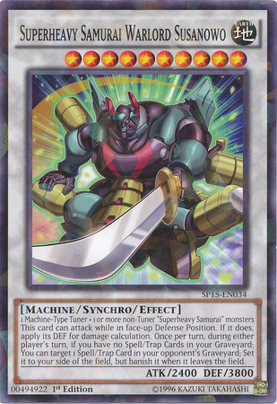 Superheavy Samurai Warlord Susanowo [SP15-EN034] Shatterfoil Rare | Arkham Games and Comics