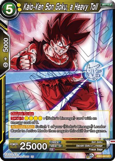 Kaio-Ken Son Goku, a Heavy Toll (EB1-44) [Battle Evolution Booster] | Arkham Games and Comics