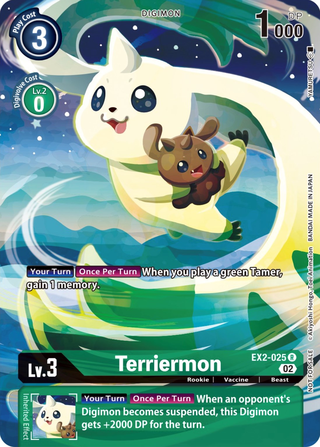 Terriermon [EX2-025] (Digimon Illustration Competition Promotion Pack) [Digital Hazard Promos] | Arkham Games and Comics