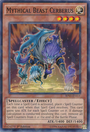 Mythical Beast Cerberus [BP03-EN018] Shatterfoil Rare | Arkham Games and Comics