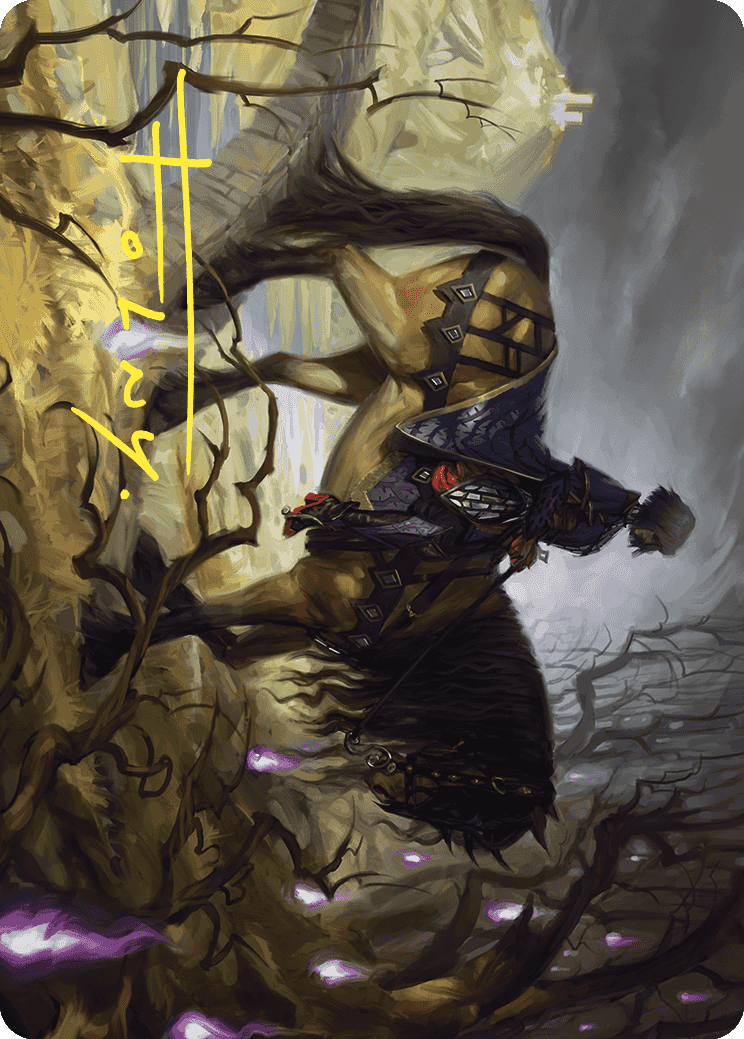 Rowan's Grim Search Art Card (Gold-Stamped Signature) [Wilds of Eldraine Art Series] | Arkham Games and Comics