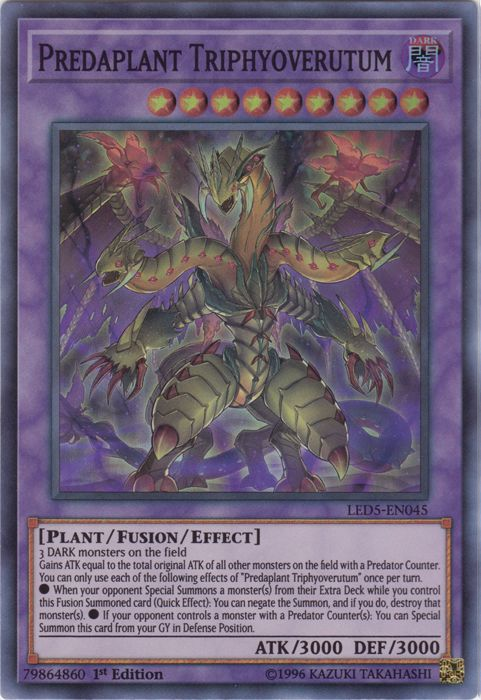 Predaplant Triphyoverutum [LED5-EN045] Super Rare | Arkham Games and Comics